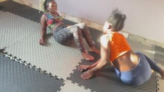 Dominance duel:Jenny vs Maggie arm wrestling ,camel clutch and all types of hold are included ,,must watch this was really aggressive ,,,see who worn