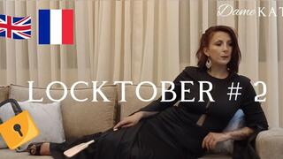 Locktober, Trapped in your chastity cage by a mature dominatrix