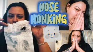 All-Natural Snotty Goddess Malory Knox: Loud Nose Honking, Tissue Blow and Tissue Busting