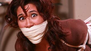 Feisty Sahrye is a Tighty Bound & Gagged Victim of: A Fugitive on the Run! *27 Minutes Long* RE RE EDIT 2025 *On Camera Binding & Gagging!*
