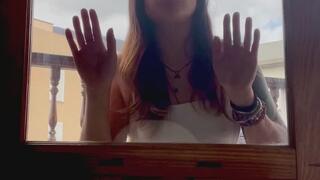 Trapped in the Glass: Piggy Nose and Funny Faces to Turn You On!