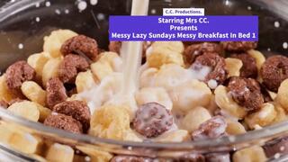 Messy Breakfast In Bed 1