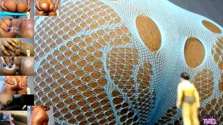 No Escape, Tiny Human Pest Stuffed Into Oily Ebony Asshole - Anal Vore, Ass Smothering