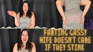 Farting Gassy Wife Doesn’t Care If They Stink 4K