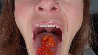 Sasha Swallowing Goldfish