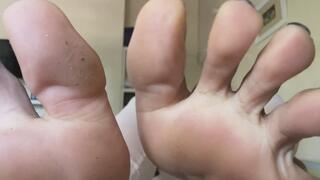 Up close and personal with my stinky feet