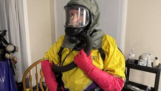 First Hazmat Dry Suit and Fumigation