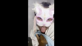 Licking my wet panties and peeing