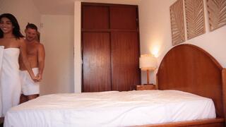 Date wants cock after the shower - condom off impregnation