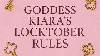 Goddess Kiara's Locktober Rules - Audio Only