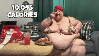 Colossal Calorie Gorging after Full Day Stuffing HD