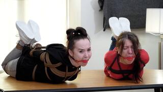 BONDAGE SUB CONTEST! WHO IS THE TOUGHEST: KIRA OR ARWEN (FHD)