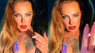 Stepmother in Leather - Having Fun with My Stepson While My Husband Is at Work - Audible Inhales and Exhales - Dunhill Menthol 100