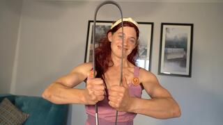 Megara Cosplay Showing Off Her Feats Of Strength!