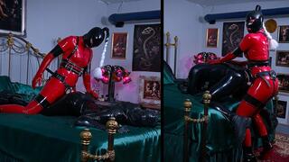 Serve Submit To HER Femdom Latex Pegging