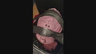 mummified to a board and helpless