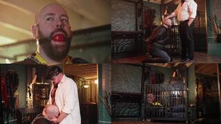 Will Justice; Punished By The Pigg (Part Two) Cocksucking Crimefighter Chained & Caged!