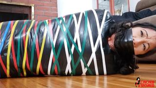 Enchantress Sahrye - Mouthy Model Gets Mummified and Gagged (WMV Format)