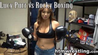 Lucy Purr vs Rocky Boxing Session - (AI Upscaled) WMV