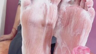 Tickle Time After Cleaning! From Dirty to Clean Beautiful Feet! | Beautiful Indian Feet: Wash, Shine & Ticklish Fun