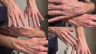Extreme hand veins veiny fetish