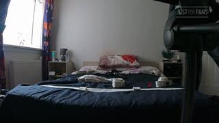 Rubber self bondage - Behind the scenes