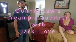 Donnie Law's creampie Audition with Jacki Love (1080p)