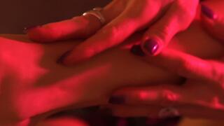 Sensual feet caressing