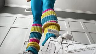 Giantess Barbie plays with shrunken girl POV CAMEL TOE