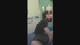 Beautiful Japanese college girl uses her hands and feet to make a masochistic man cum2