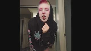 Crys Teases Tiny Crys Clown Customs Short