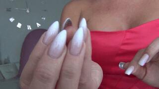 I scratched a huge ball and burst it b