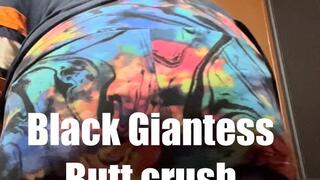 Black Giantess Butt Crush POV: Tiny Caught Under My Ebony Ass