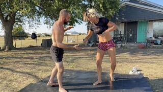 Goddess Andi Vs Cheetah Chase In A INTENSE MIXED WRESTLING MATCH