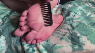 Marci Discovers How Fun Tickling Her Feet Is