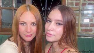 HOT DEEP KISS (ONLY KISS WITH TOPLESS) - TOP GIRL BRUNA AND HOT REDHEAD - NEW MR OCT 2025 - FULL VERSION - EXCLUSIVE ACTRESS