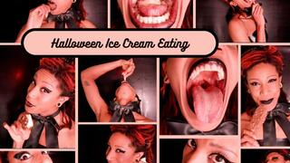 Hildy's Halloween Ice Cream Eating and Mouth Stuffing