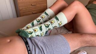 Socks Teasing and Barefeet Footjobs (MOV)