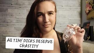 Tiny Cocks Deserve Chastity Forever