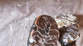 Messy lotion session - Keen Hyperport H2 sandals