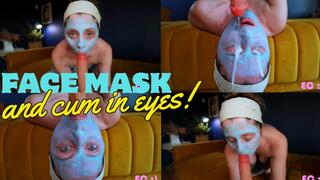 Face Mask Sucking Cock Cum In Face And Eyes_4K
