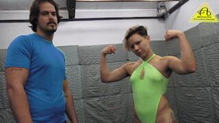 Gspot vs Hunt mixed wrestling