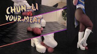 Chun-Li vs Your Meat (Edited Double Version) - TamyStarly - Cock Balls Crush Trample, Shoejob, Bootjob, CBT, Ballbusting, Trampling, Stomping