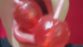 "Two lollipops… and a hungry mouth."