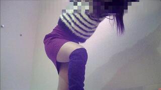 A devilish Japanese woman touches and plays with a masochistic man with her hands and feet.