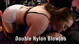 Evangelines Double Nylon Blowjobs 2
