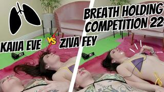 4K Ziva Fey - Breath Holding Competition 22 With Kaiia Eve