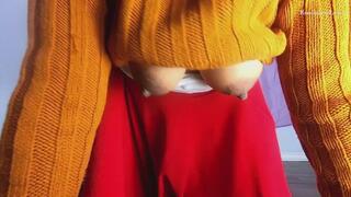 Velma looking for clues POV under skirt big fat pussy