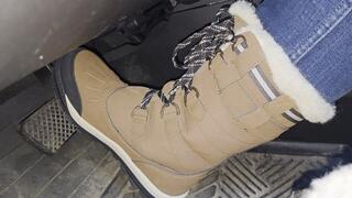 Driving in Bearpaw Boots