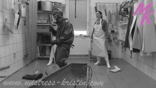 Schlachthausputzen einmal anders - wie dumm kann man sich denn anstellen? #2Metzgerinnen